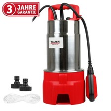 WALTER Pompa per acque sporche pompa sommersa 1100 W, pompa da giardino 20.000 l/h