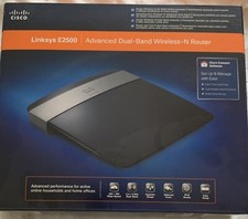 Cisco LINKSYS E2500 Advanced Dual-Band N Router, Easy Setup, NEW Mai Usato
