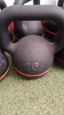 KETTLEBELL GOMMATO 16KG KETTLEBELL BASE IN GOMMA