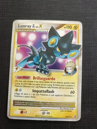 Carta pokémon luxray - lv., x