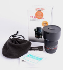 SAMYANG obiettivo 10/2,8 ED AS NCS CS per Canon EF/EFS Like New