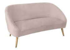 DIVANO 2 POSTI GAMBE LEGNO