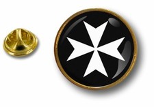 Spilla Pin Badge Pin's IN Metallo Bandiera Templari Knights Croce Da Malta r1
