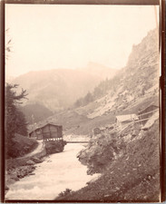 Suisse, Zermatt, la Viège, la Matter Vispa Vintage print Tirage citrate  10x