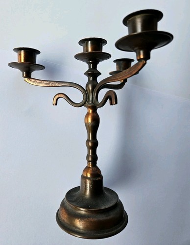 Vintage candelabro lega ottone - vintage,