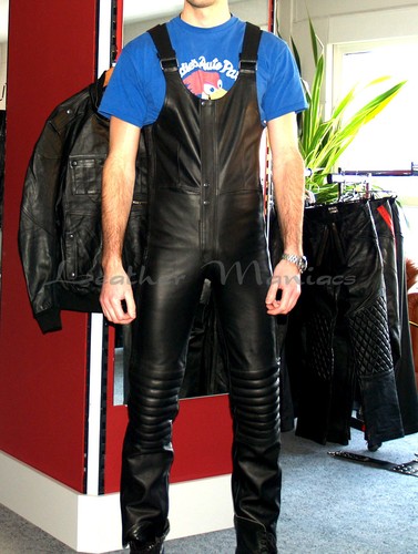 Leder latzhose pantaloni - leder-latzhose,