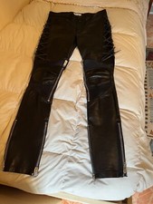 Saint Laurent FW13 Full Leather Motard 2 Biker Pants Pantalone Pelle