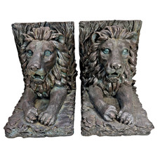 Fermalibri testa di leone set