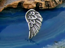 1 Pezzo Ali di Angelo 925 Argento Sterling Orecchini Ali Angelo