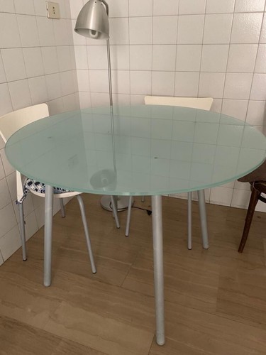 Tavolo vetro rotondo 4 - in,
