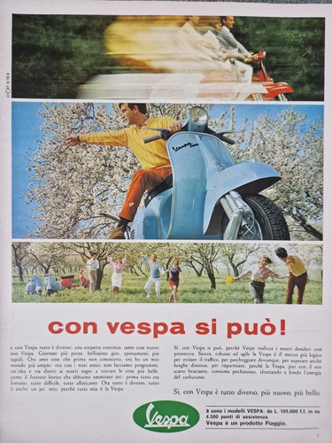 Vespa piaggio scooter con - vespa,