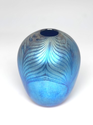Vaso lucentezza blu con - a,