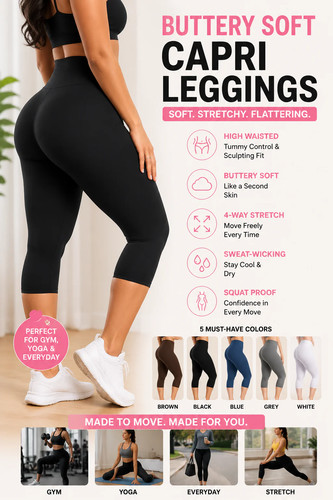 Leggings donna capri - leggings, morbidi