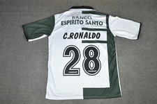 MAGLIA CALCIO RETRÒ CRISTIANO RONALDO 28 SPORTING LISBONA AWAY STAGIONE 2002/03