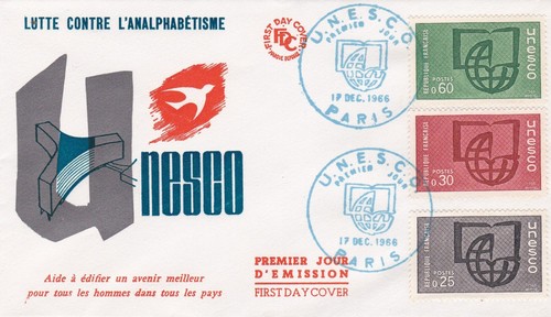 Francia 1966 fdc unesco - unesco, yt
