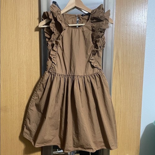 Abito donna marrone con - , volant