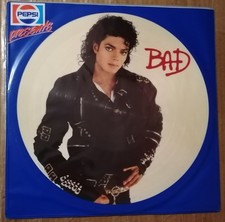 MICHAEL JACKSON BAD Vinile Lp, Promo, Picture Disc, PEPSI 1987 Epic EPC 450290 0