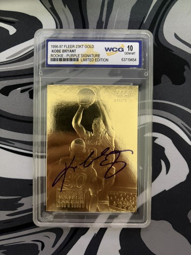1996 kobe bryant fleer 23kt - kobe,