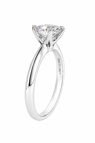 Anello solitario moissanite - solitario, 1