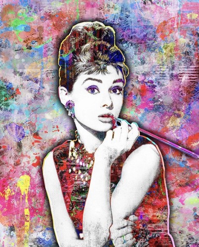 Poster audrey hepburn 12x18 - poster,