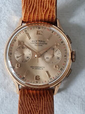 Orologio da polso uomo Olympic Chronographe Suisse Antimagnetic 17 Jewels carica manuale