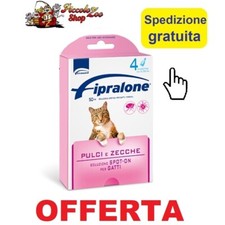 Fipralone gatto spot-on 4 pipette antiparassitario antipulci gatti SCAD. 2027