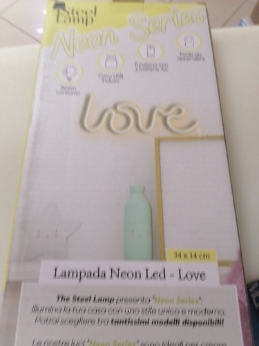 Lampada steel lamp neon - steel, led