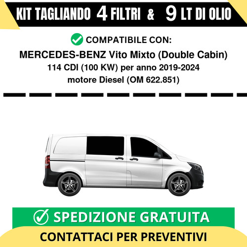Tagliando per mercedes - per, mercedes-benz