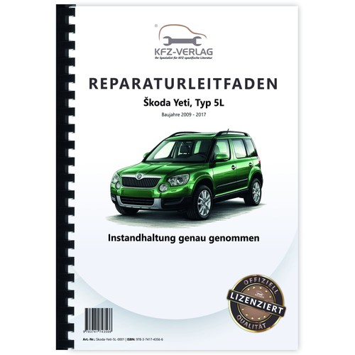 Skoda yeti tipo - 5l, 2009-2017