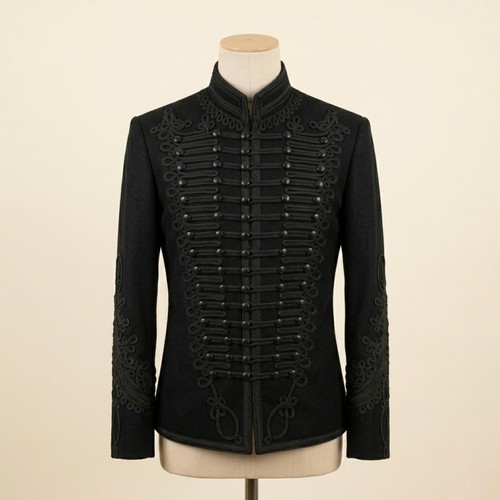 Giacca uomo nera militare - giacca,