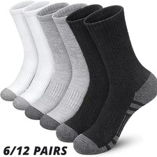 MENS GYM SOCKS 6/12 PAIRS NON