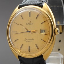Orologio Uomo 35mm Nuovo Batt Vintage Anni 70 OMEGA Seamaster Tool 106 Qz Cal...