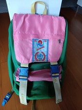 ZAINO INVICTA JOLLY TOP  VERDE FUCSIA VINTAGE ANNI 80 90 DA COLLEZIONE