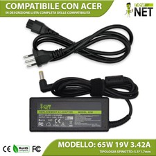 Alimentatore Caricabatterie per Pc Acer Aspire 5750G  5755G - 19V 3,42A 65W