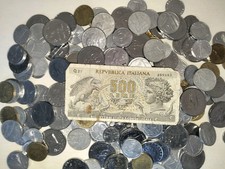 100 MONETE - REPUB  ITALIA + BANCONOTA 500 LIRE ARETUSA -Qualche FDC Da Rotolino