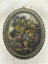 DIPINTO OVALE OLIO MINIATURA