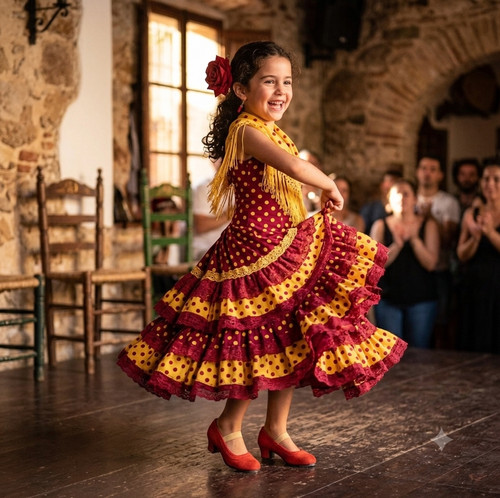 Scarpe flamenco spagnole fatte