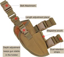 Marsupio pistola coscia destra