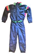 NEVICA tuta da sci anni '80 anni '90 Tuta intera  blu, taglia 52