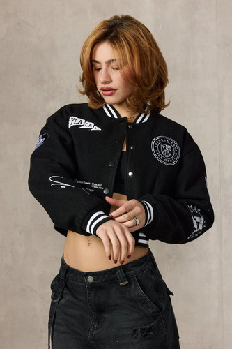 League cropped jacket donna - ,
