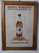 Targa in legno birra Maretti quadro cartello realizzato a mano