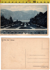 VILLA ZINA BELLAGIO cartolina n° 6 Parterre verso il lago di Lecco - in Francese