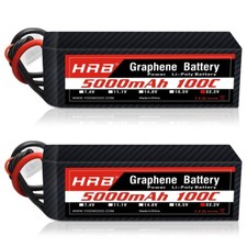 2pcs 6S Lipo batteria 22,2V 5000mAh EC5 per RC elicottero aereo auto batteria camion