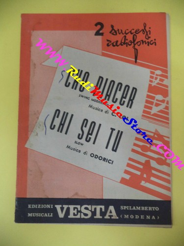 Raro spartito singolo che - singolo,