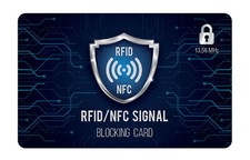 Protezione RFID + NFC carte di credito contactless e bancomat, carta di blocco