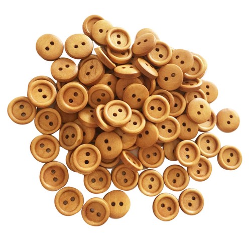 100pcs bottoni legno - bottoni,