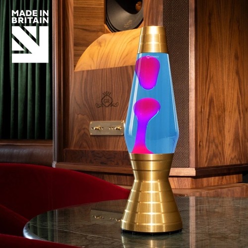 Lampada lava vinile oro