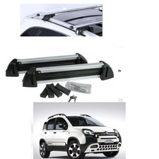 BARRE PORTATUTTO ALLUMINIO K9 FIAT PANDA 1.2.CITY CROSS 2019 RAIL ALTI+PORTASCI