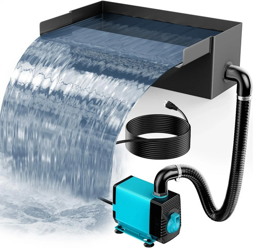Sversamento cascata stagno con - cascata,