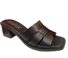 NOVAFLEX -Ciabatta donn  comoda plantare morbido  con tacco